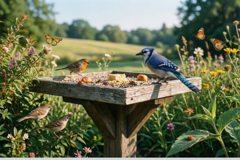 bird table benefits for your garden and environment