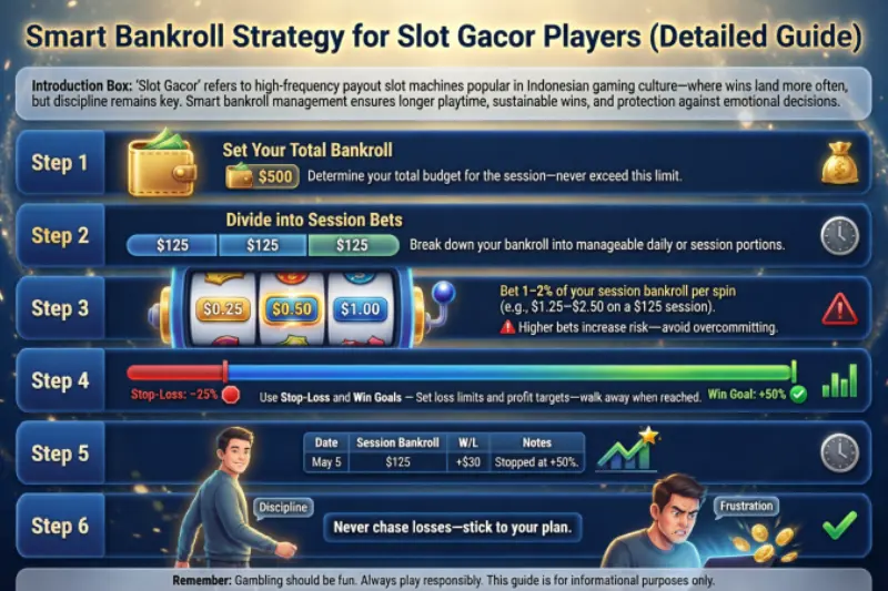 smart bankroll strategy for slot gacor players (detailed guide)